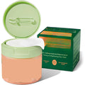 ForKumi snail essence facial pads in green jar with open lid and dark green box for skin toning and brightening