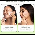 Women using ForKumi snail essence facial pads for daily toning and exfoliating to improve skin glow and reduce blemishes