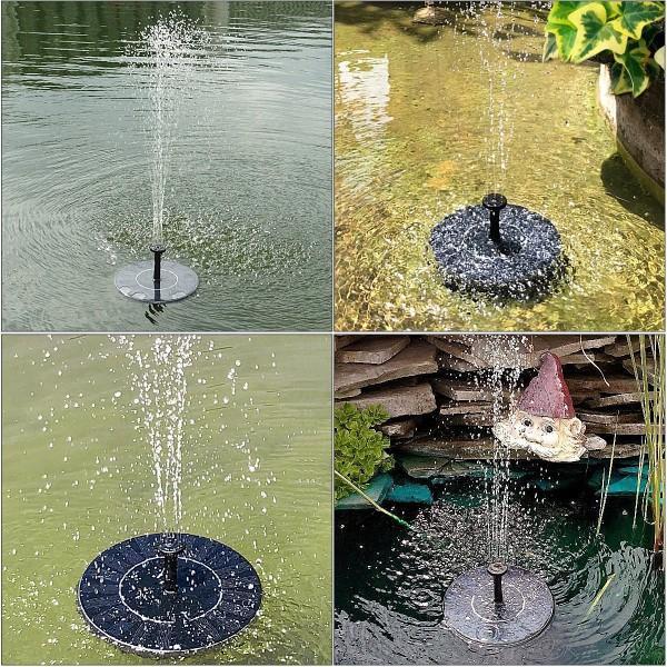 ForKumi solar fountain outdoor garden water features with floating solar panels spraying water in ponds