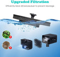 ForKumi solar fountain outdoor garden upgraded filtration system blocking dirt leaves and dust