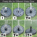ForKumi solar fountain outdoor garden with adjustable water flow settings and multiple spray nozzles