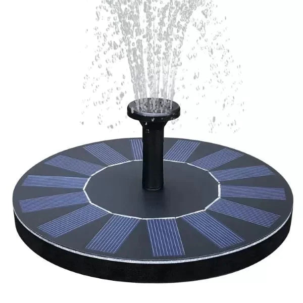 ForKumi solar fountain outdoor garden with circular solar panels and water spray feature