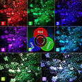 ForKumi solar powered landscape lighting showing multiple color options illuminating garden flowers