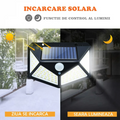 ForKumi solar powered outdoor lights with motion sensor showcasing daytime charging and nighttime illumination