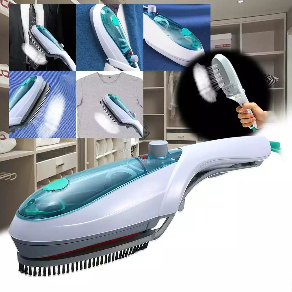 ForKumi portable garment steamer 800w handheld with brush feature for wrinkle removal