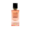 ForKumi tropical vanilla musk perfume in a rectangular pink glass bottle with black cap