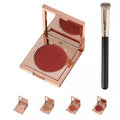 Avis under eye corrector for dark circles with applicator brush and multiple color options in rose gold compact