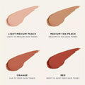 Avis under eye corrector for dark circles in four peach and red shades for various skin tones