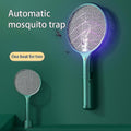ForKumi USB bug zapper with stand and handheld mosquito trap in green with electric grid
