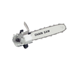 ForKumi 12 inch chainsaw blade adapter with sharp cutting chain and metal mounting base