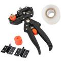 ForKumi professional grafting tool kit with black grafting pruner, tape roll, and accessories