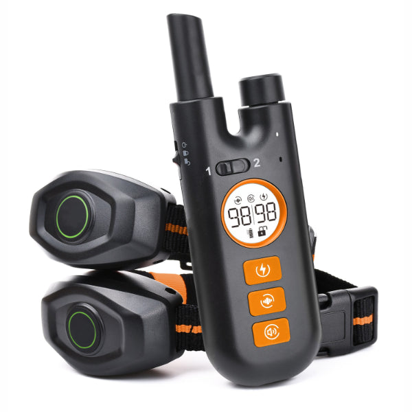 ForKumi waterproof dog training collar with remote control and adjustable intensity settings