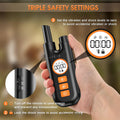 ForKumi waterproof dog training collar remote with triple safety settings and digital display
