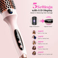 Avis ionic thermal styling brush with five heat settings and LED display for reducing heat damage