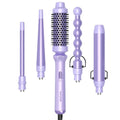 Avis ionic thermal styling brush with five interchangeable lavender attachments for versatile hair styling