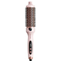 Avis ionic thermal styling brush in pink with digital temperature display and round bristle barrel