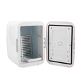 ForKumi 4L mini car fridge in white with open door showing compact interior and cooling panel