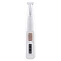 ForKumi white professional pet grooming clippers with ergonomic design and control buttons