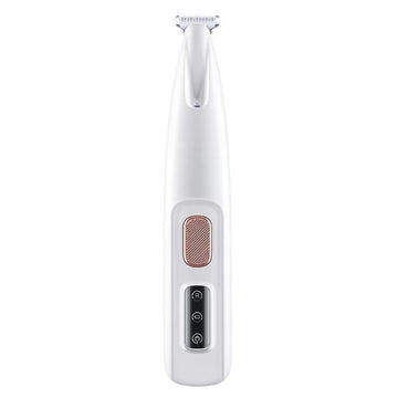 ForKumi white professional pet grooming clippers with ergonomic design and easy control buttons
