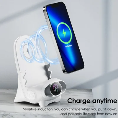 ForKumi 15W wireless charging phone holder with sensitive induction for convenient charging