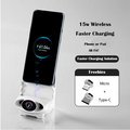 ForKumi 15W wireless charging phone holder with fast charging and micro plus type-C freebies