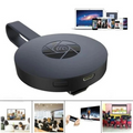 ForKumi wireless TV casting adapter in black connecting multiple devices for streaming media