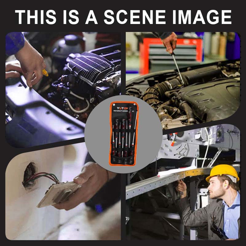 ForKumi multifunctional screwdriver set being used for automotive and electrical repairs in home series